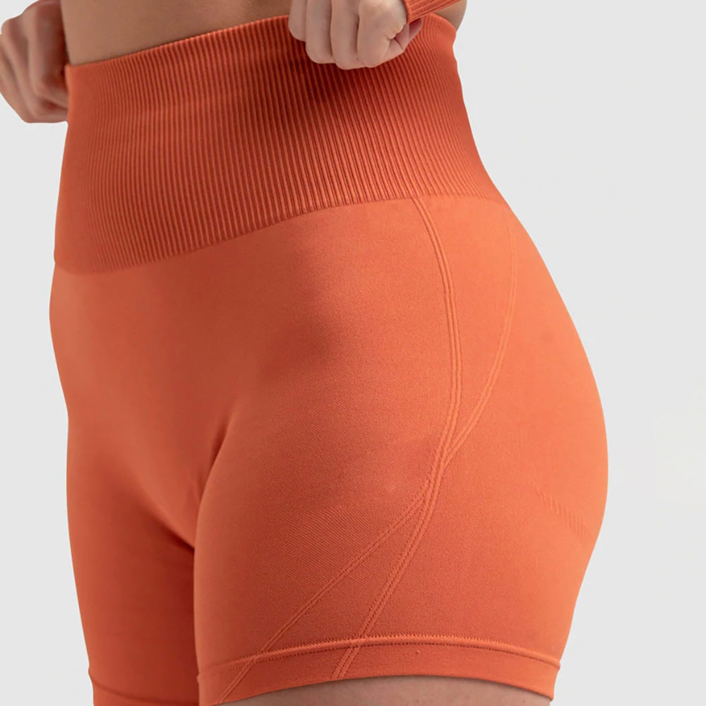 بنطلون رياضي بدون درزات من Peach Hip، حمالة صدر رياضية، ملابس يوغا