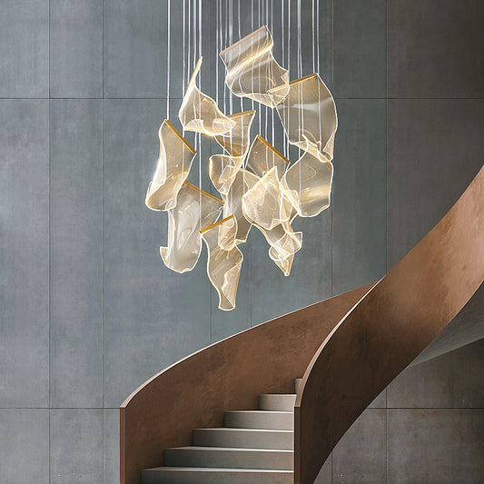 Duplex Building Chandelier Simple Modern Nordic Light Luxury