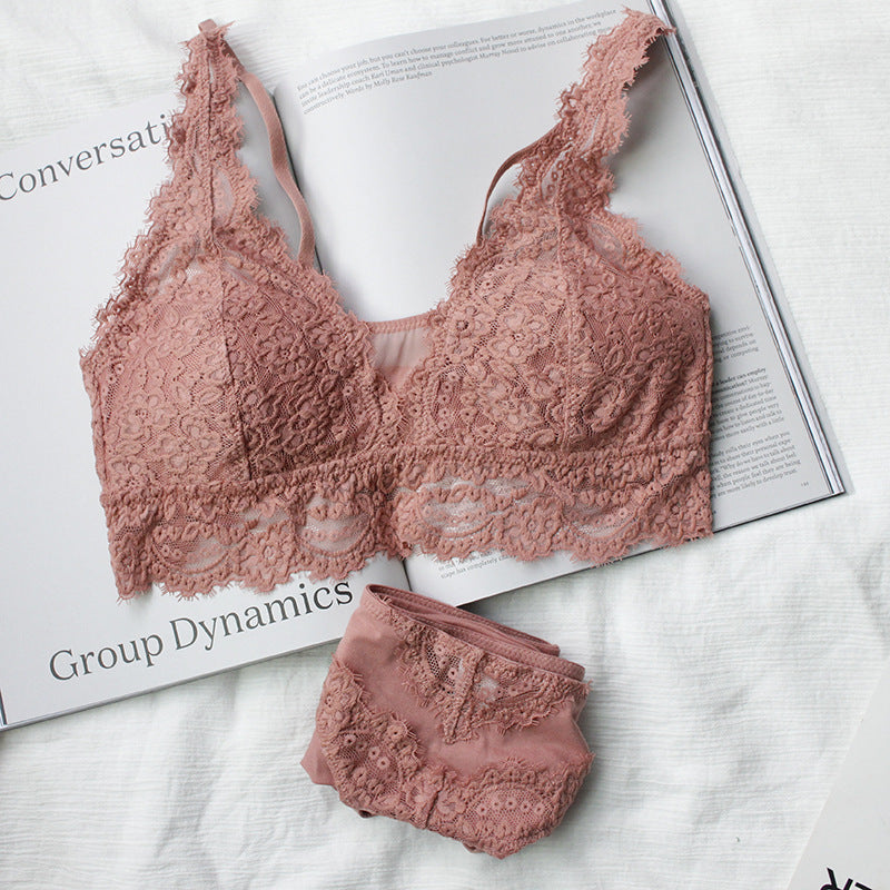 مجموعة حمالات صدر دانتيل عصرية مثيرة من الملابس الداخلية الفرنسية