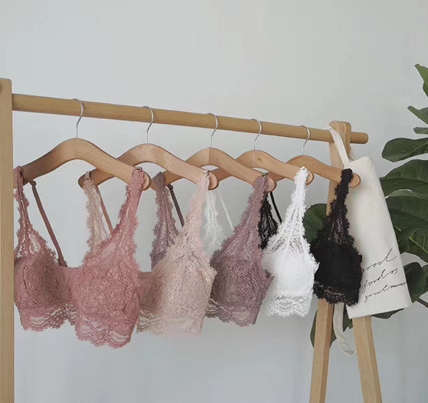 مجموعة حمالات صدر دانتيل عصرية مثيرة من الملابس الداخلية الفرنسية