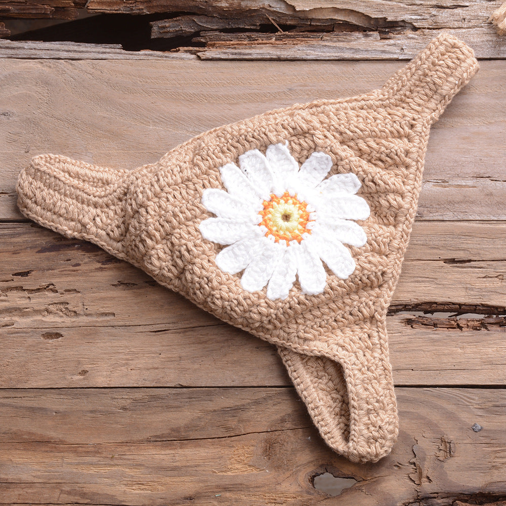 Amazon Hot Bikini European And American Handmade Tassel Bohemian Swimsuit Sexy Ladies Beach Split Swimsuit