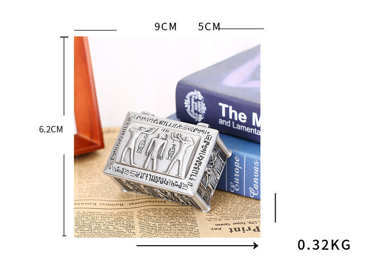 Zinc Alloy European-style Egyptian Jewelry Box