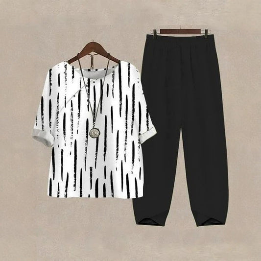 Half Sleeve Shirt Female Digital Women's Printed Wear Summer Suit