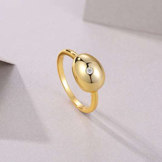 Moss - A Luxurious And Fashionable Light Luxury Jewelry Silver Ring Set With Top-quality Moissanite, S925 Silver Plated With Platinum