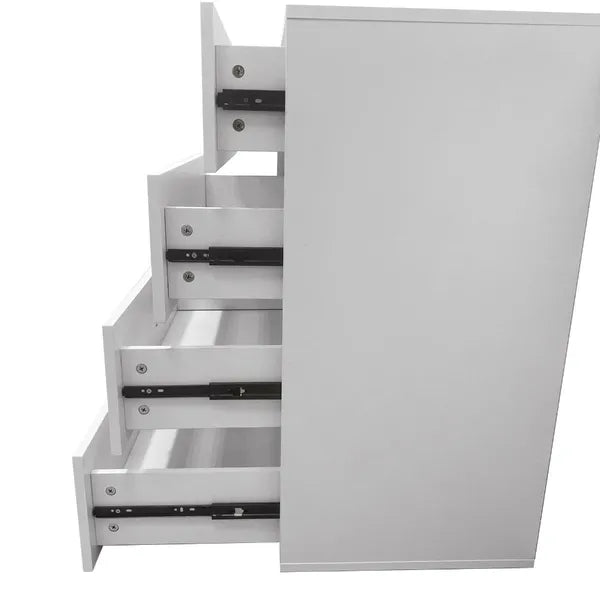 Closet Organizer System,Wall Mounted Closet Storage With Drawers And Shelves Closet Storage For Bedroom,White