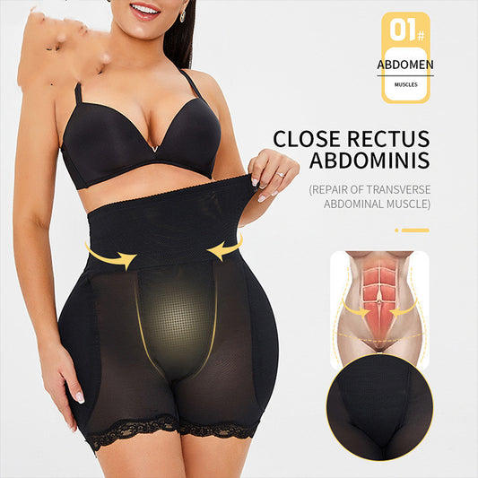 High-waisted hip pants with foam padding