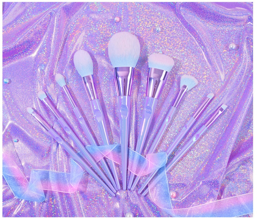 Fashion Hot Sale Mermaid Makeup Brush Set Soft