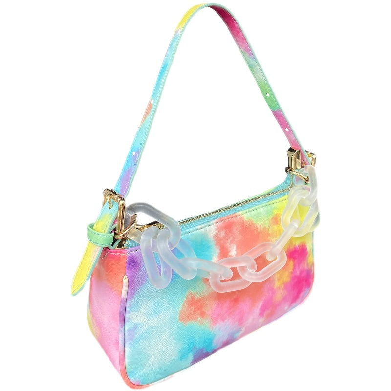 Sweetheart Girl Color Small French Single Shoulder Messenger Bag