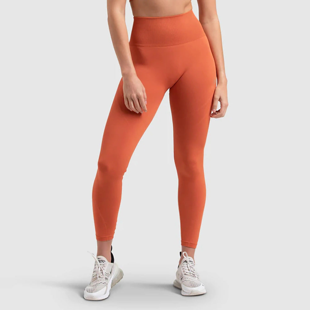 بنطلون رياضي بدون درزات من Peach Hip، حمالة صدر رياضية، ملابس يوغا