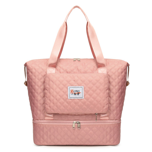 حقيبة لياقة بدنية للسفر بالجملة حقيبة حمل رياضية كبيرة السعة حقيبة كتف لحقيبة الصعود إلى الطائرة للأمومة حقيبة يوجا منفصلة جافة ورطبة