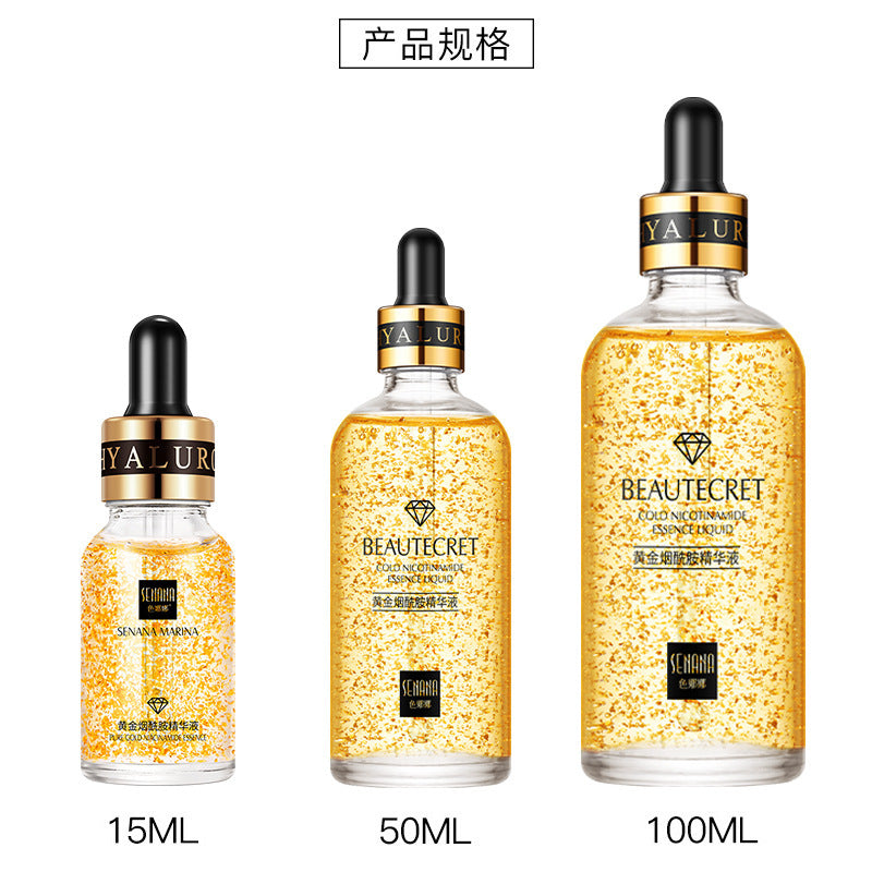 منتجات العناية بالبشرة النسائية بالجملة من Senana 24K Gold Essence Moisturizer لتجديد شباب البشرة وخلاصة النياسيناميد