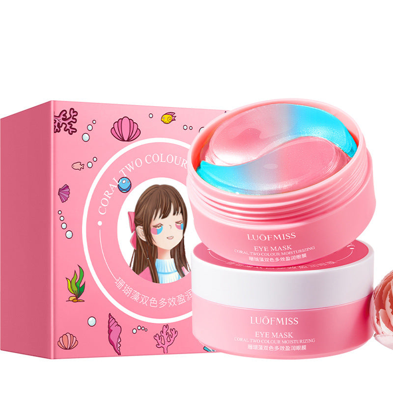 قناع العيون Fanzhen Caviar Essence Dragon Blood Elasticity Crystal يحسن الهالات السوداء والانتفاخات قناع العيون ثنائي اللون منتجات العناية بالبشرة