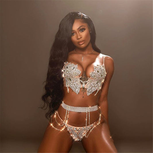 أزياء أوروبية وأمريكية ترغب في شراء ملابس نسائية من موقع ebay موديلات ساخنة سلسلة خصر ماسية لامعة للغاية حزام أداء ملهى ليلي HD1149