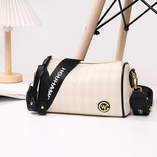 حقيبة نسائية جلدية عابرة للحدود ذات سعة كبيرة وحقيبة قمرية من جلد البقر وحقيبة هاتف محمول بكتف واحد قطريًا عالية الجودة للبث المباشر حصريًا للمتخصصين