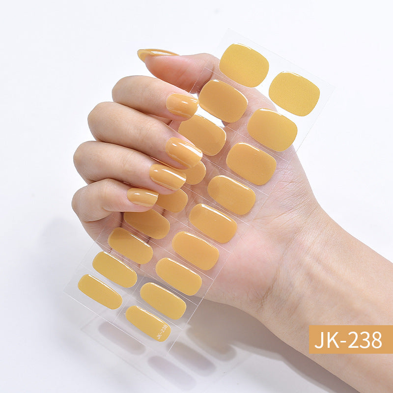ملصقات أظافر جل نصف مخبوزة وشبه معالجة بالأشعة فوق البنفسجية من Pure Desire Ice Through Cat's Eye Aurora Wearing Nails منتجات نهائية للبيع بالجملة