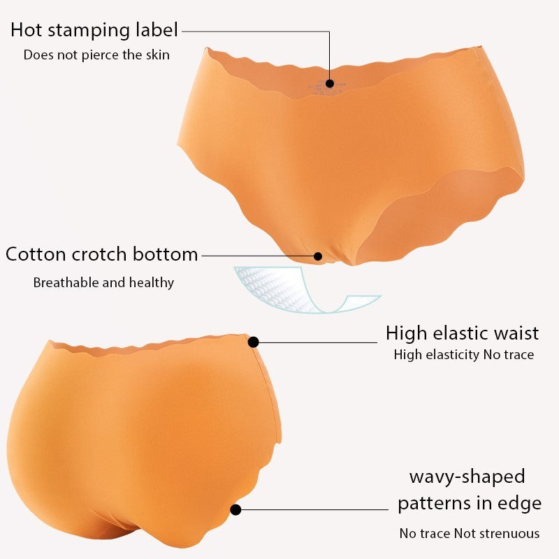 3 قطع ملابس داخلية حريرية بدون درزات للنساء ملابس داخلية مثيرة