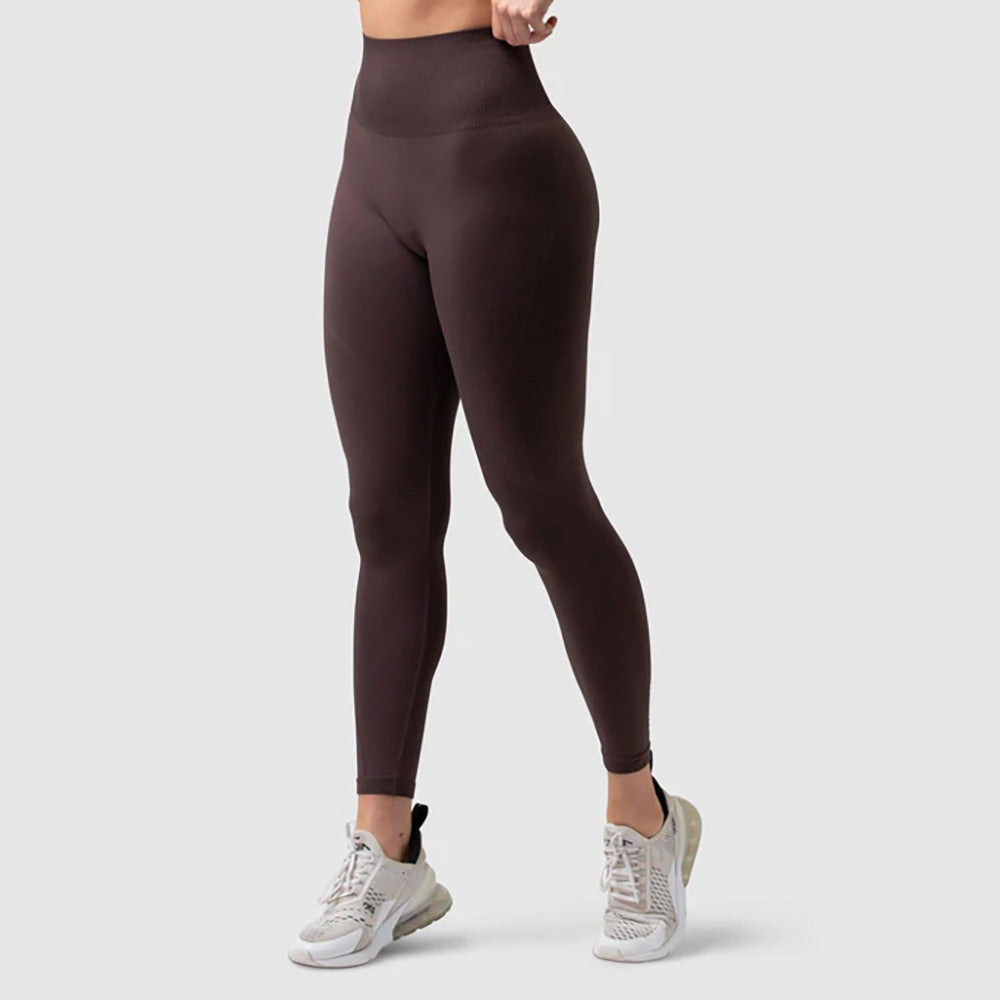 بنطلون رياضي بدون درزات من Peach Hip، حمالة صدر رياضية، ملابس يوغا
