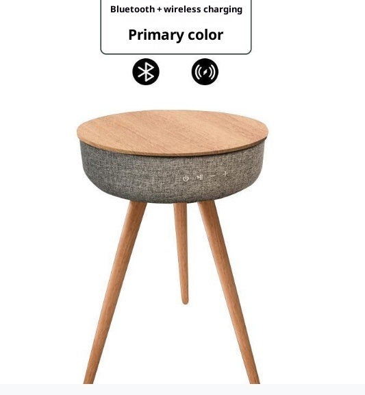 Light Smart Side Table Corner Table Bluetooth Rechargeable Built-in Speaker Export Wireless Charging Music Round Table