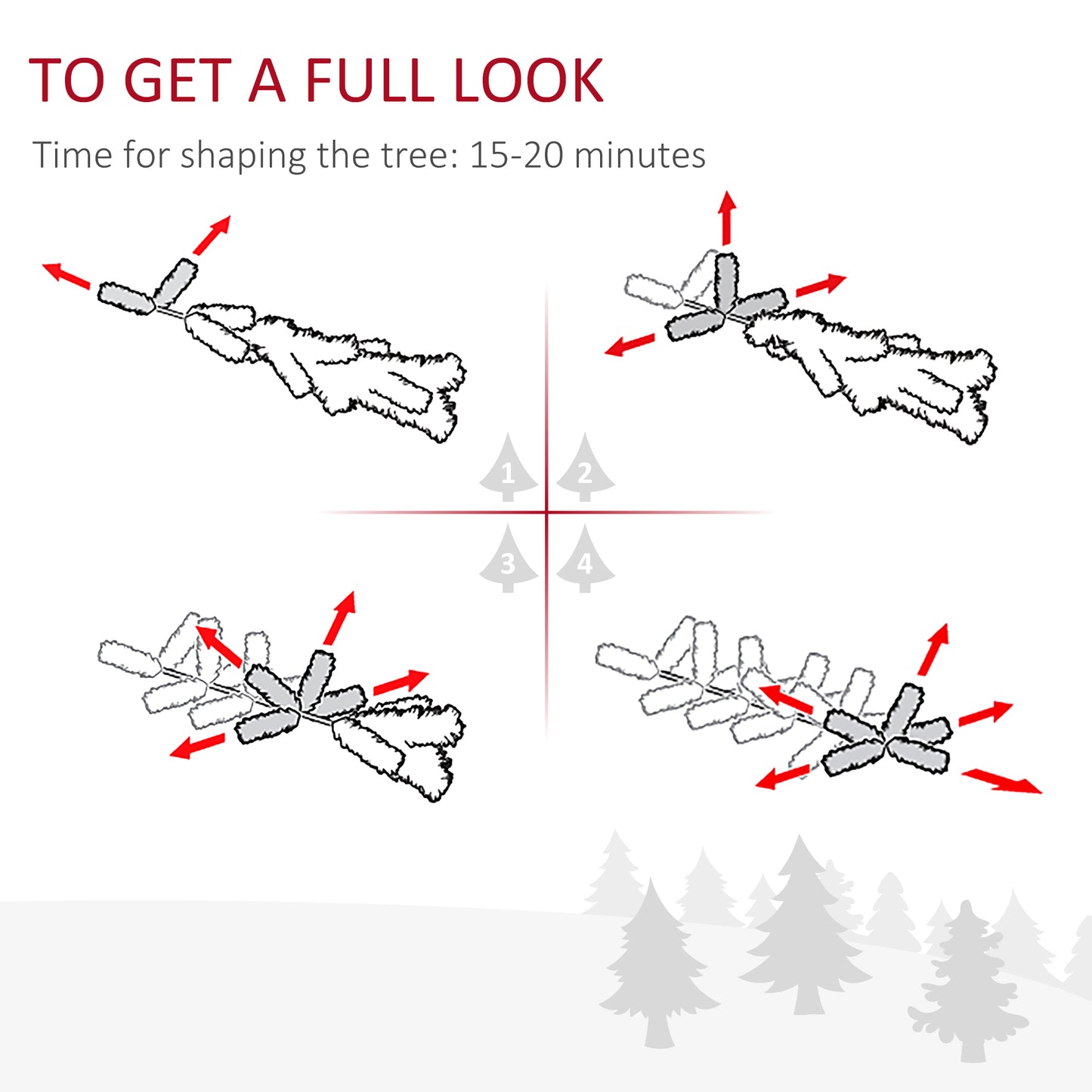 6' Artificial Christmas Tree Douglas Fir Pencil Christmas Tree with 618 Realistic Branch Tips