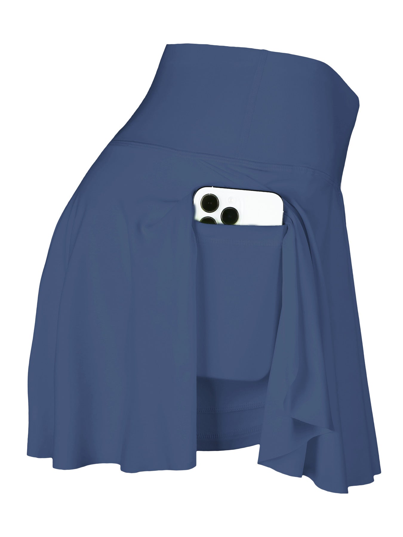 Women's Solid Color High Waist High Elastic Quick-drying Skirt