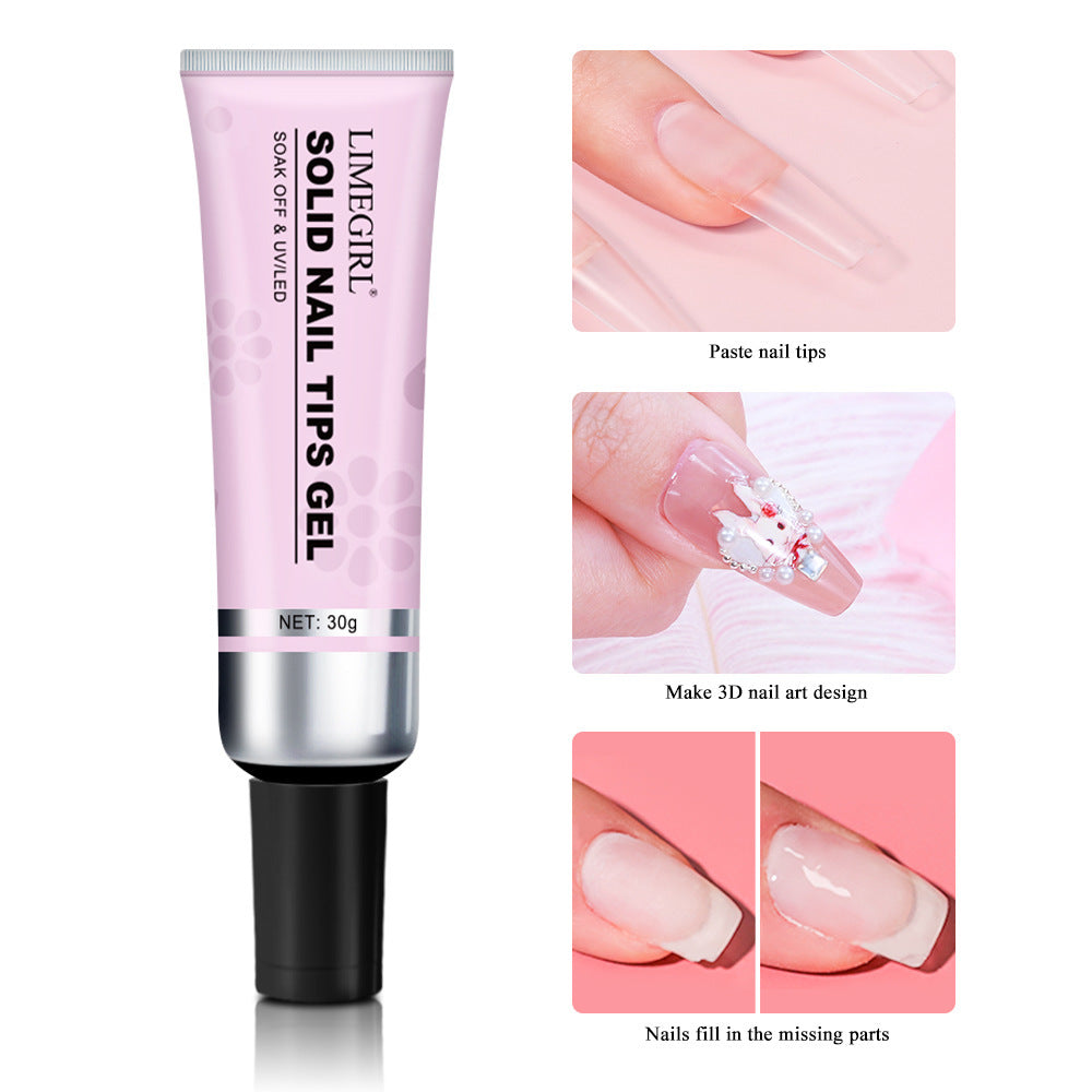 Manicure Solid State Nail Tip Wear Nail Glue