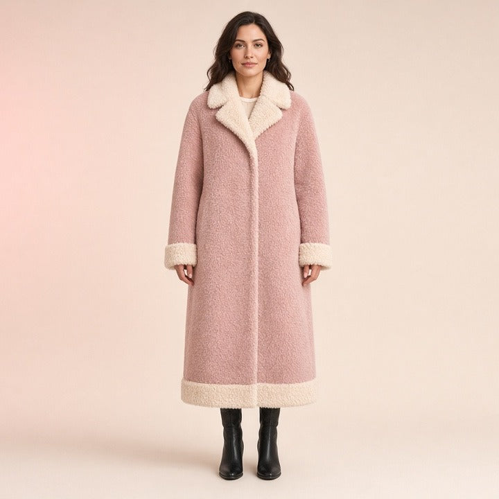Fashionable And Stylish Faux Shearling Coat