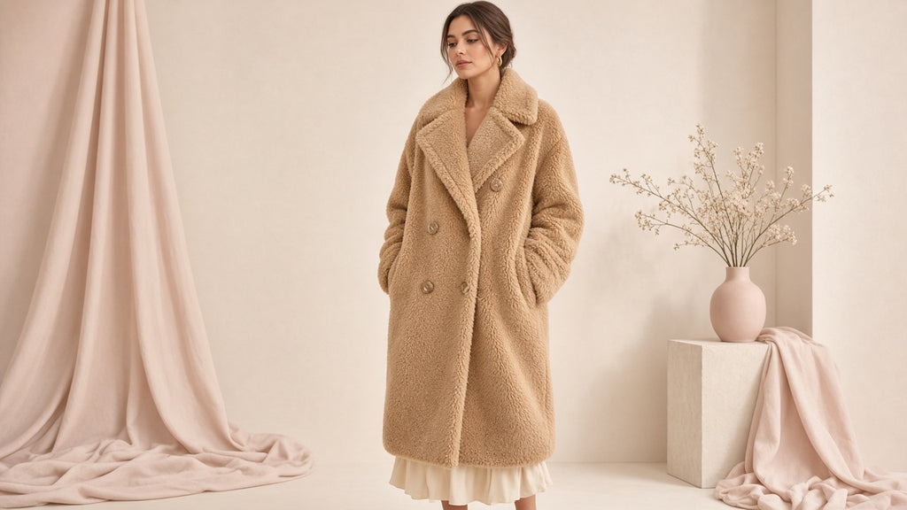 Double Breasted Lamb Fur Coat