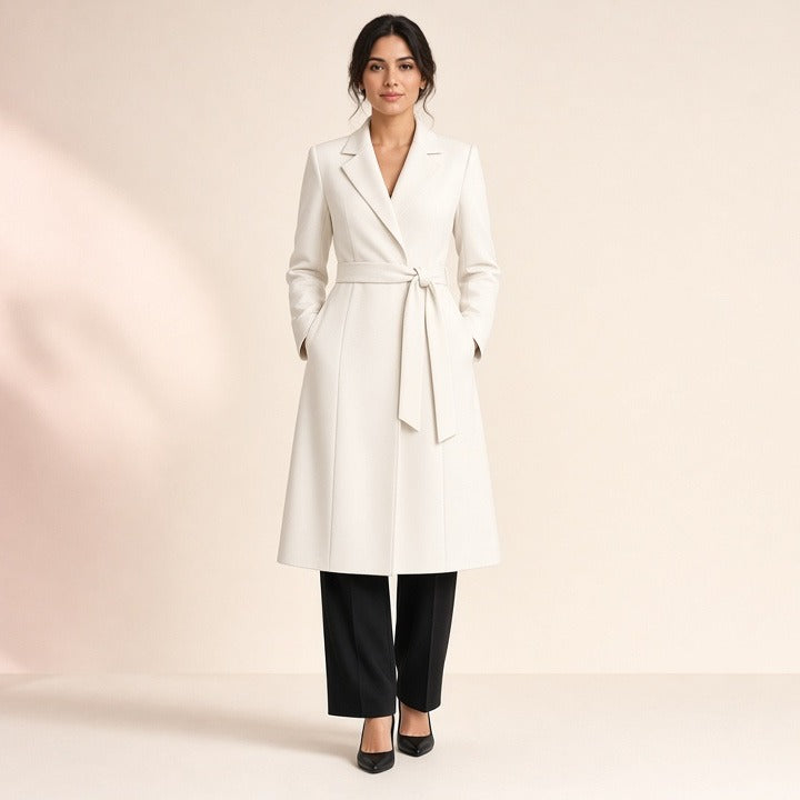 Office Lady Style Slimming Waist Trimming Coat Women's Top