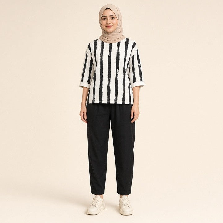 Half Sleeve Shirt Female Digital Women's Printed Wear Summer Suit