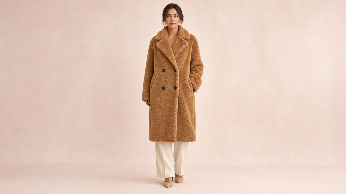 Double Breasted Lamb Fur Coat