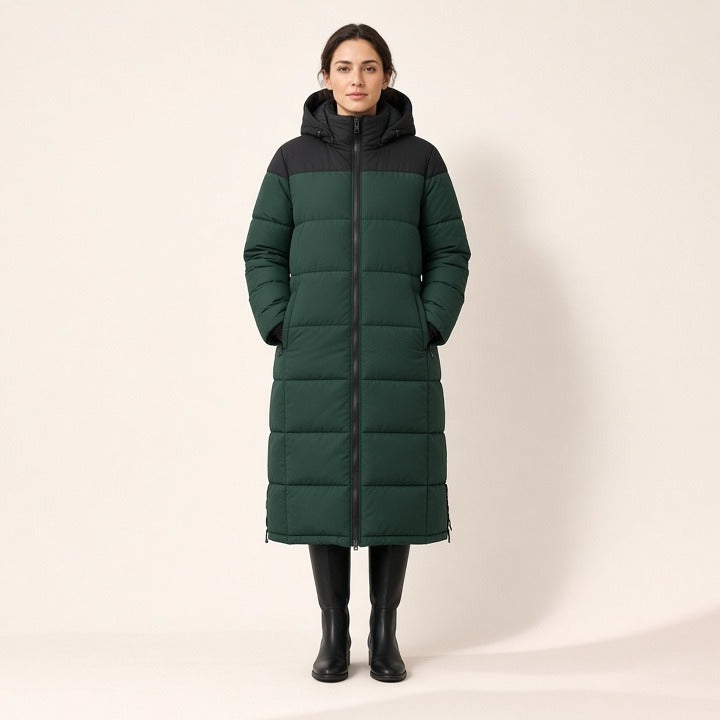 Women's Long Two-way Cotton-padded Clothes Fleece Trench Coat