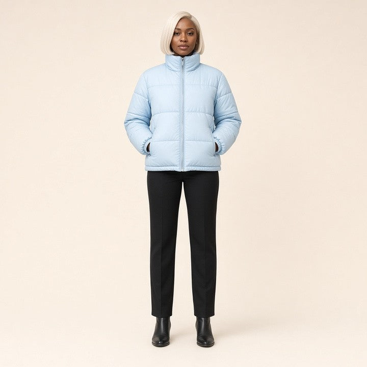 Fashion Plaid Long Jacket With Pockets Autumn And Winter New Style Turndown Collar Woolen Coat Outdoor Women Clothing