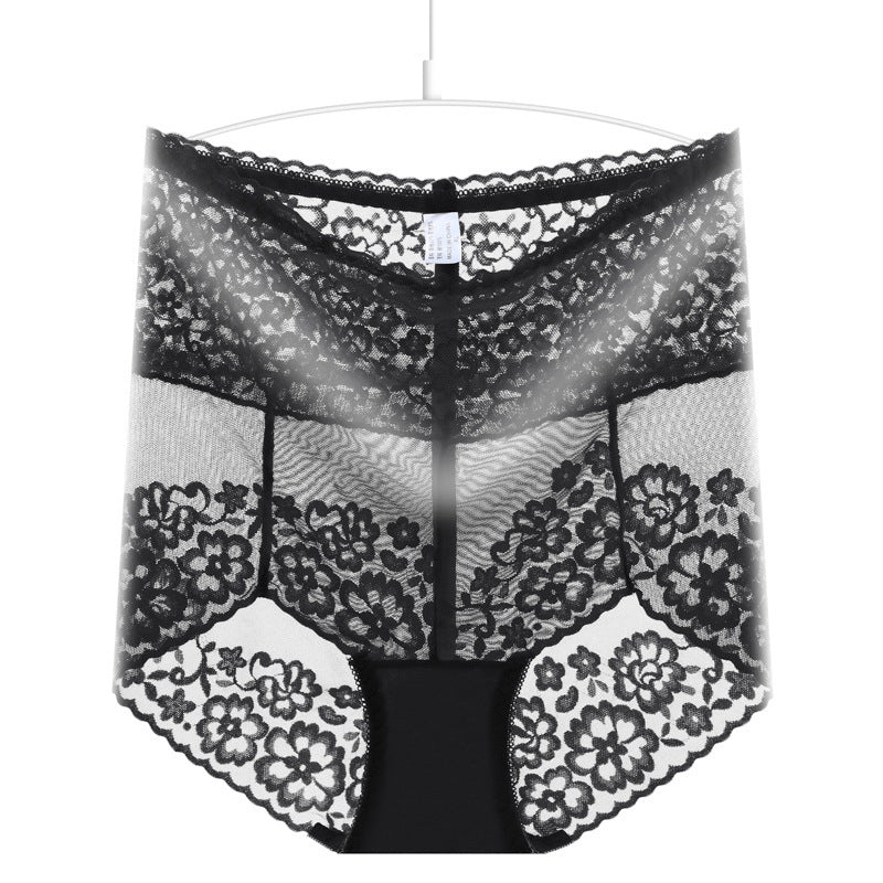 Women's Plus Size High Waist Lace Underwear