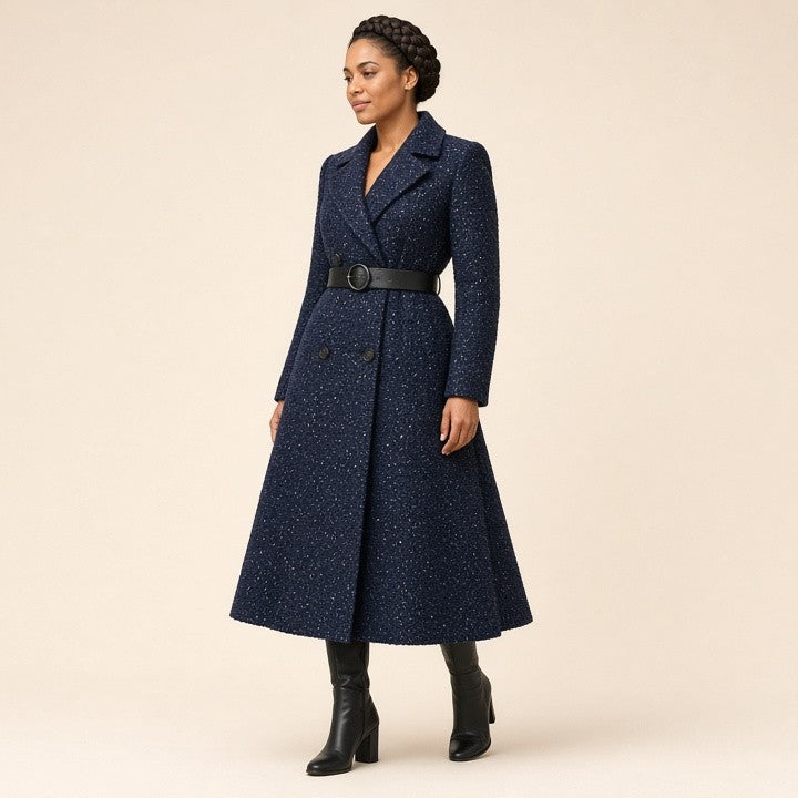 Slim-fit Fashionable Light-luxury Mid-length Coat