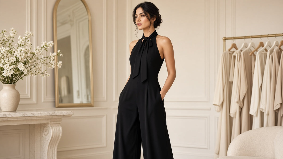 Intelligent-style Women's Polyester Jumpsuit