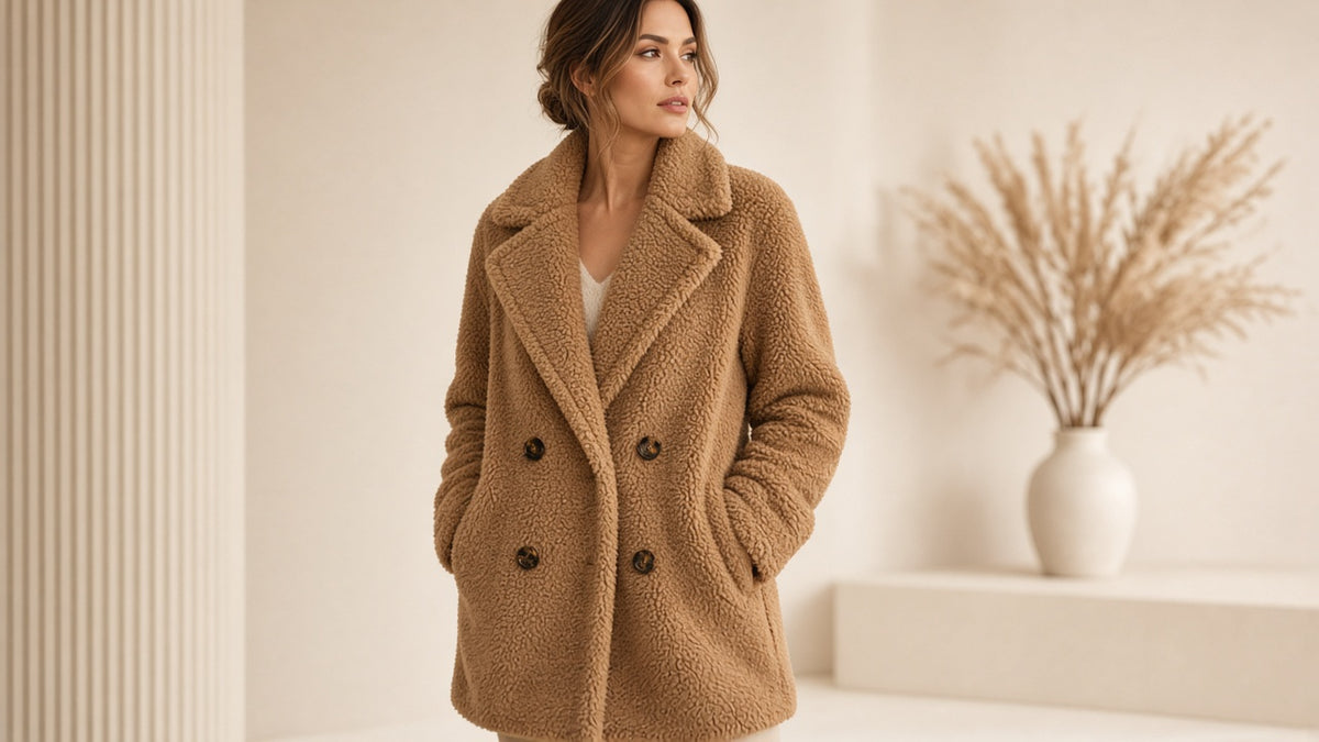 Double Breasted Lamb Fur Coat