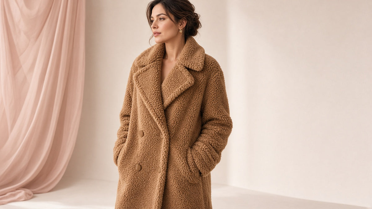 Double Breasted Lamb Fur Coat