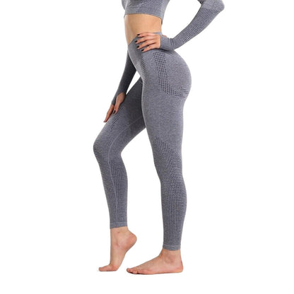 High Waist Summer Thin Women's No Embarrassment Line Nude Feel Peach Yoga Pants