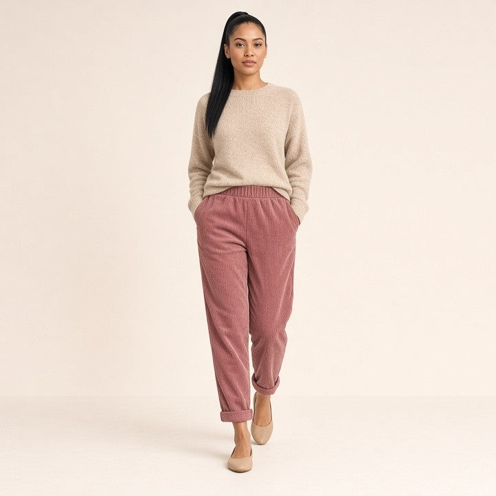 Women's Fleece-lined Thick Corduroy Pants, photo 13 of 15