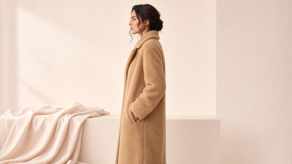 Double Breasted Lamb Fur Coat