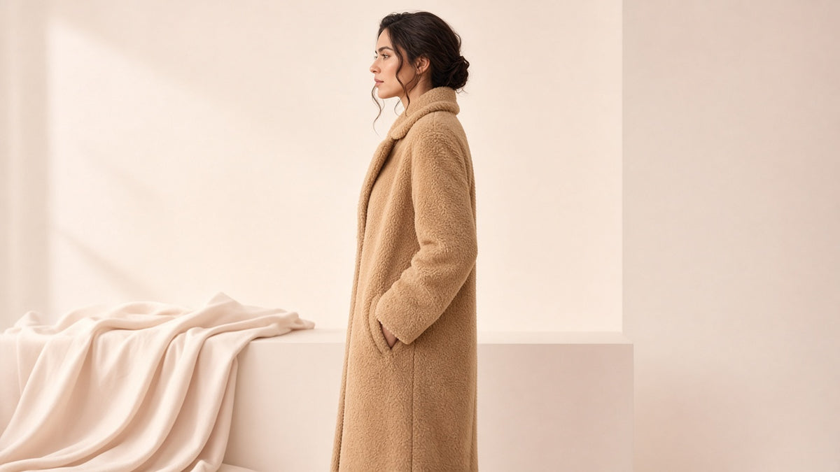 Double Breasted Lamb Fur Coat