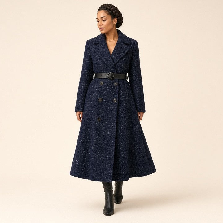 Slim-fit Fashionable Light-luxury Mid-length Coat