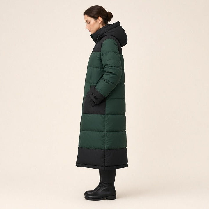 Women's Long Two-way Cotton-padded Clothes Fleece Trench Coat