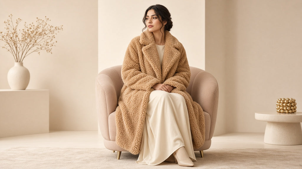 Double Breasted Lamb Fur Coat