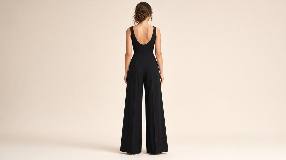 Intelligent-style Women's Polyester Jumpsuit