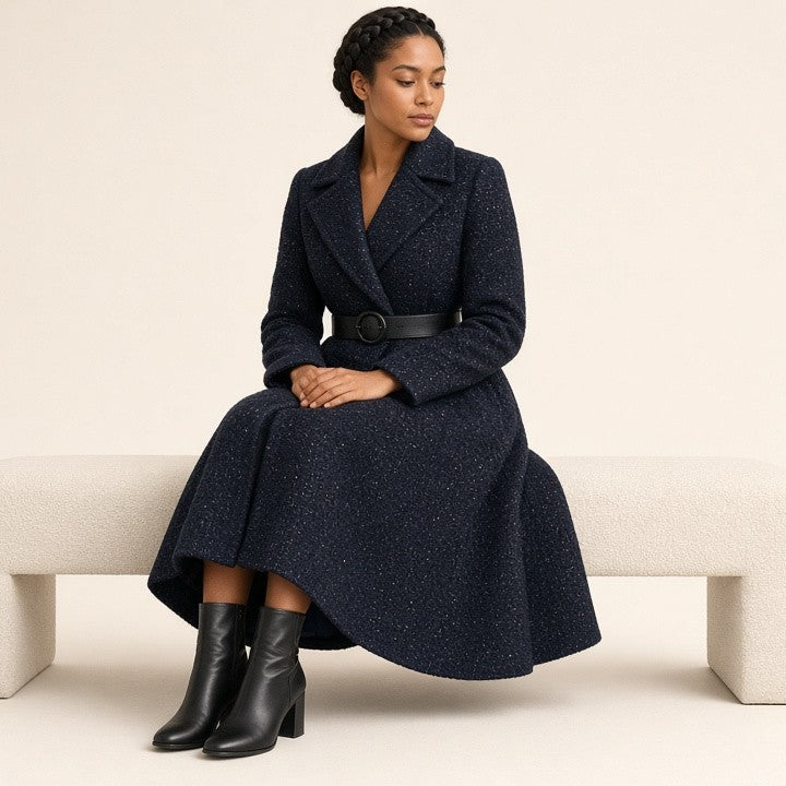 Slim-fit Fashionable Light-luxury Mid-length Coat