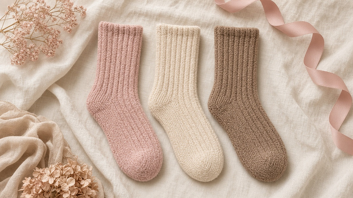 Cute Cartoon Dog Floor Socks Winter Warm Non-slip Plush Socks For Women