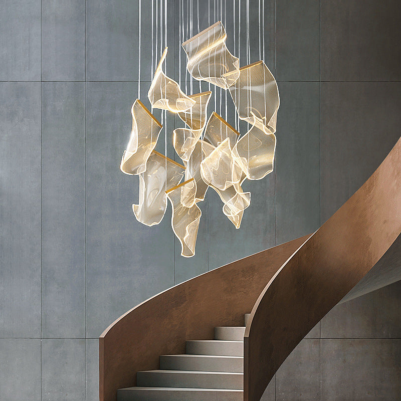 Duplex Building Chandelier Simple Modern Nordic Light Luxury