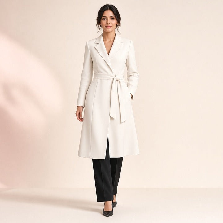 Office Lady Style Slimming Waist Trimming Coat Women's Top