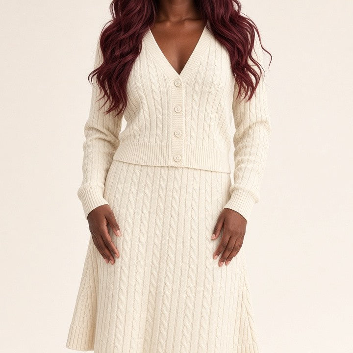 Knit Cardigan and Midi Skirt Set, photo 12 of 12